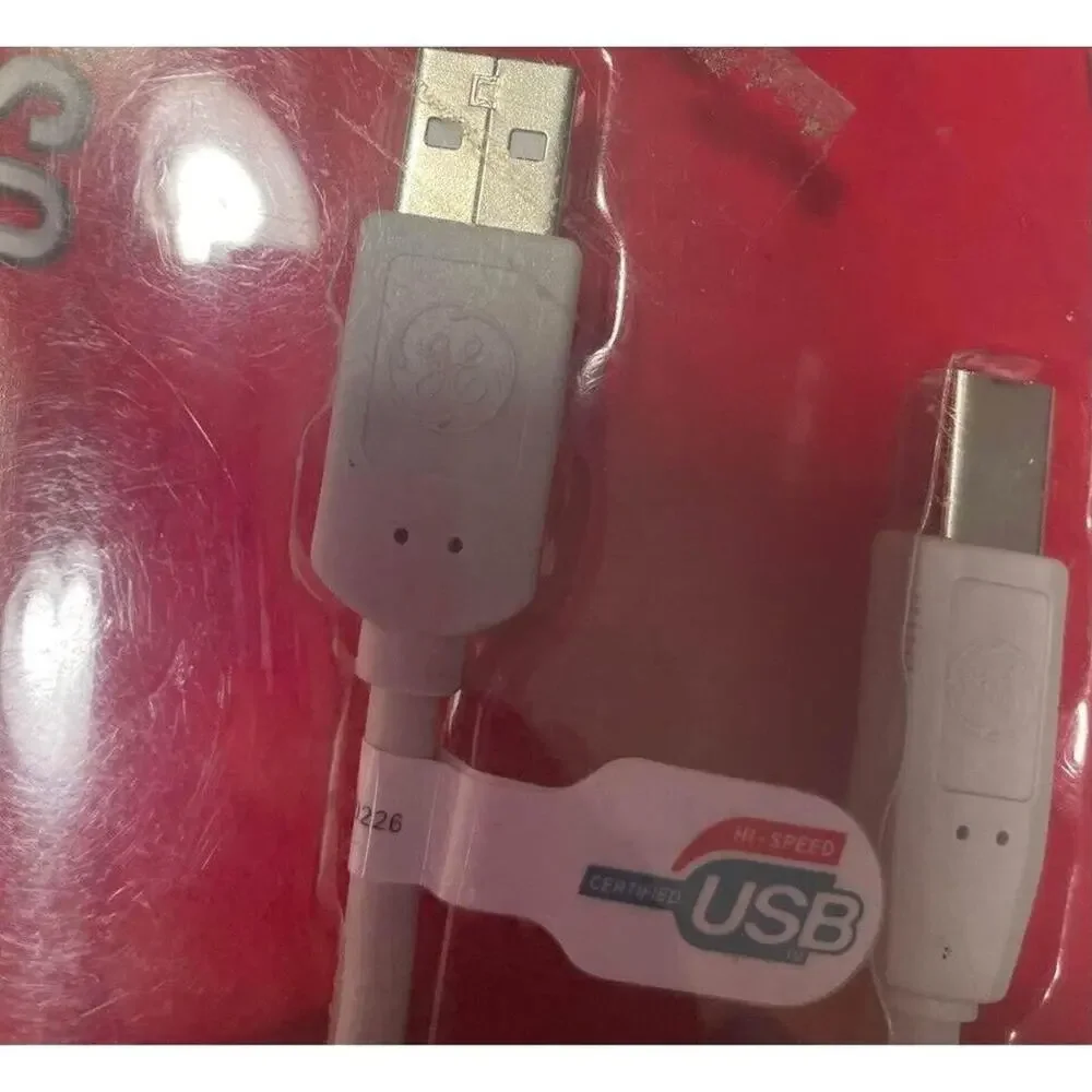 NEW GE USB 2.0 DEVICE CABLE 6 Ft Windows & Macintosh HO97891